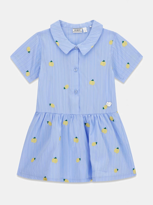GUESS KIDS ALLOVER PRINT POPLIN DRESS