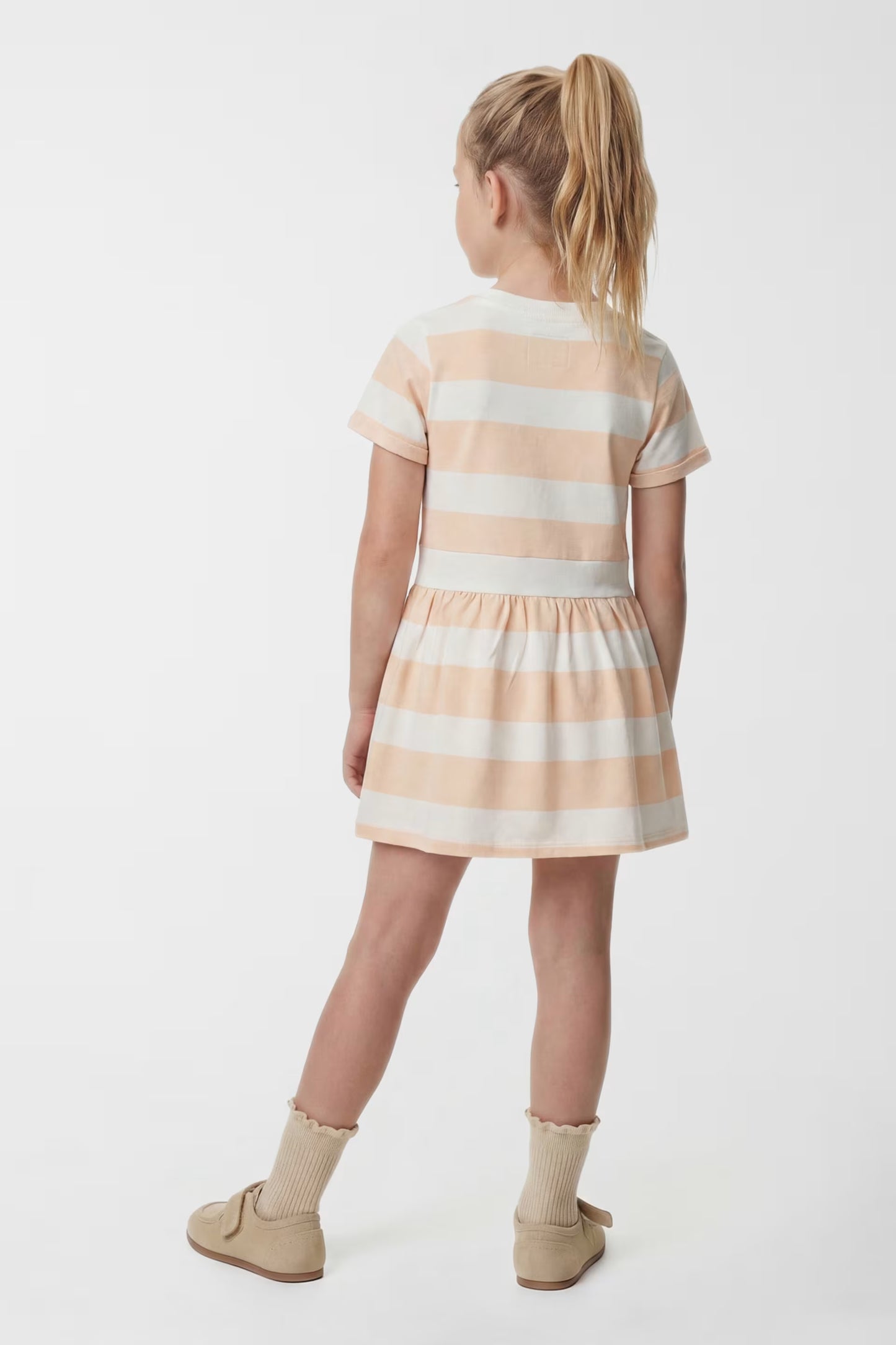 GUESS KIDS FRENCH TERRY STRIPED DRESS