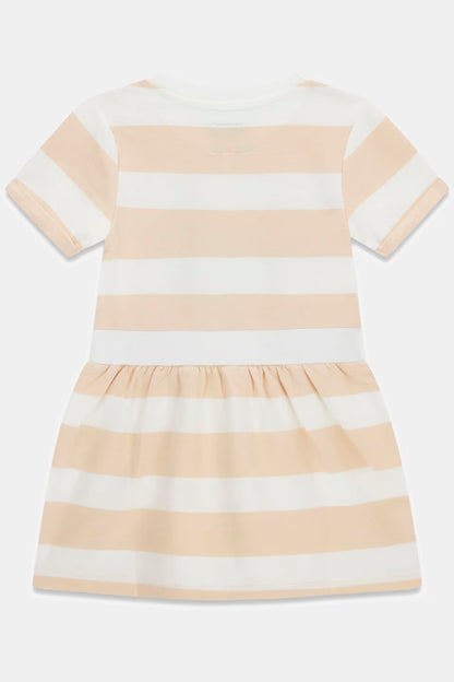 GUESS KIDS FRENCH TERRY STRIPED DRESS