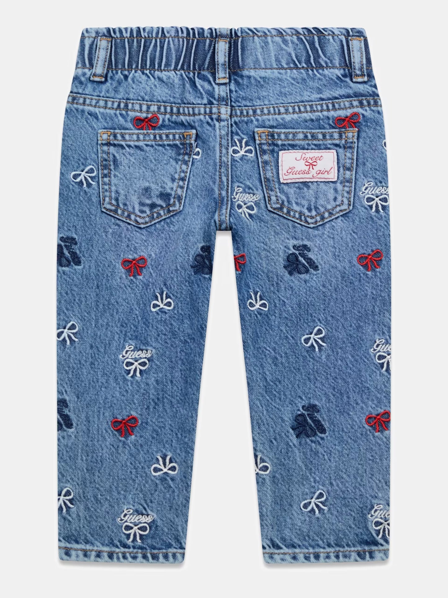 GUESS KIDS MOM PAPER BAG RGD DENIM PANTS