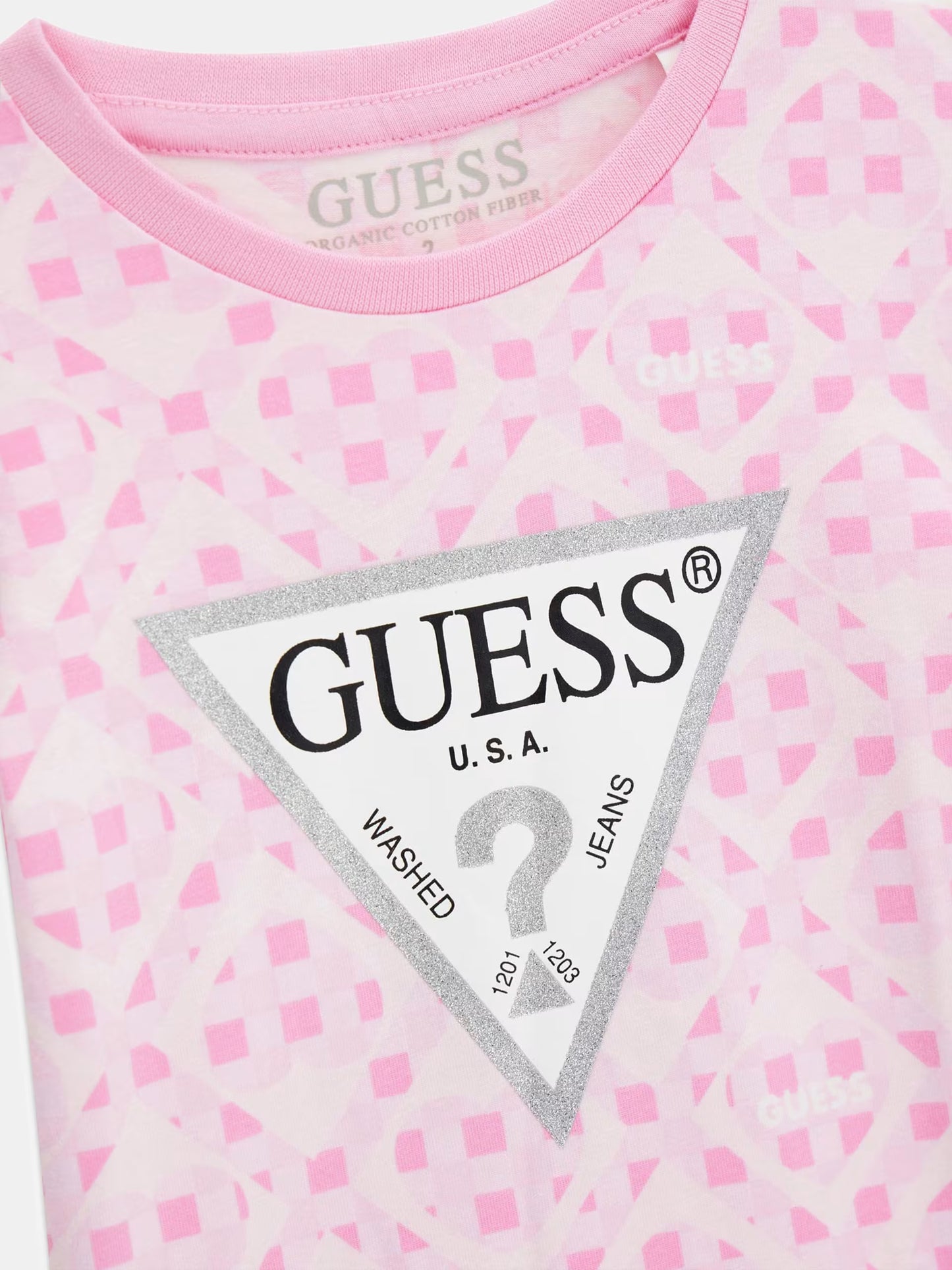 GUESS KIDS TRIANGLE PRINTED T SHIRT