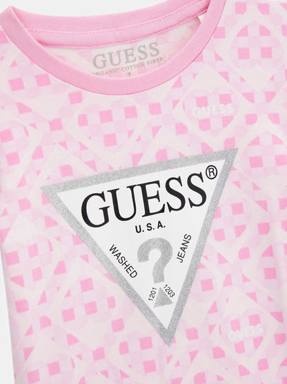 GUESS KIDS TRIANGLE PRINTED T SHIRT