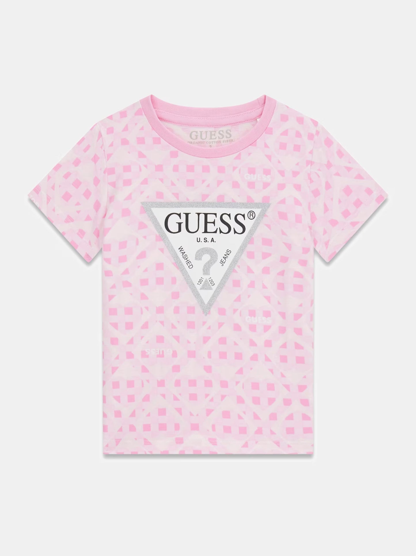 GUESS KIDS TRIANGLE PRINTED T SHIRT
