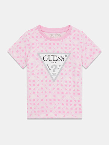 GUESS KIDS TRIANGLE PRINTED T SHIRT