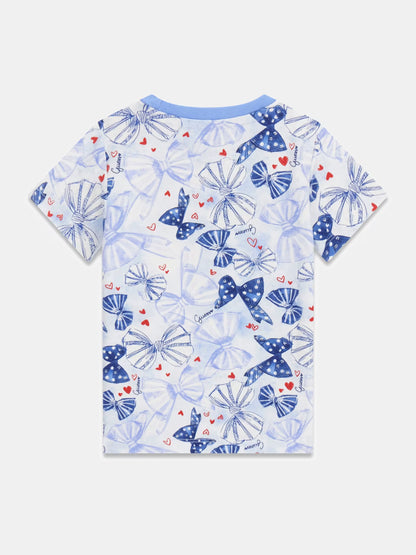 GUESS KIDS GIRLS MULTIPRINTED T SHIRT