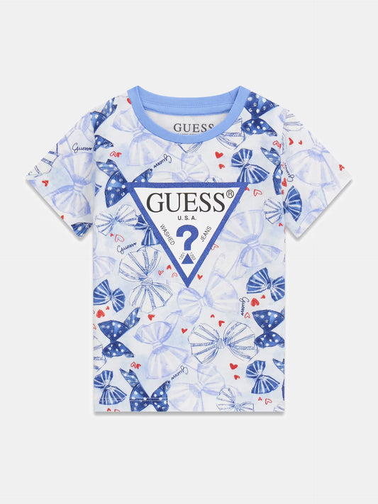 GUESS KIDS GIRLS MULTIPRINTED T SHIRT