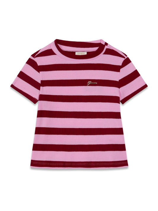 GUESS KIDS RIB STRIPED T SHIRT