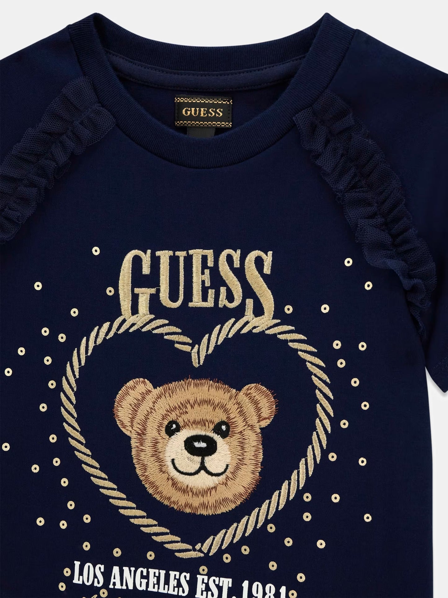 GUESS KIDS PUNTO MILANO TEDDY BEAR DRESS