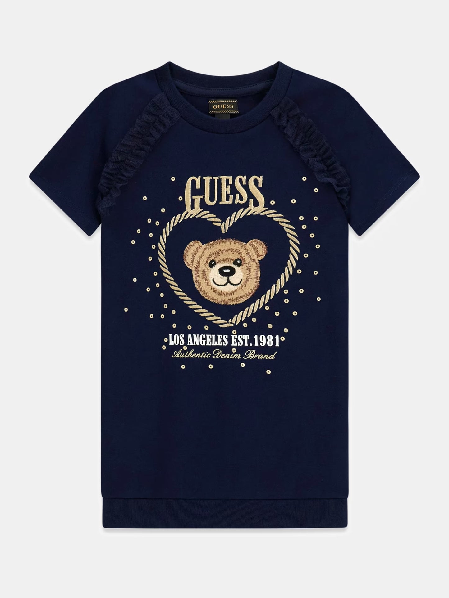 GUESS KIDS PUNTO MILANO TEDDY BEAR DRESS