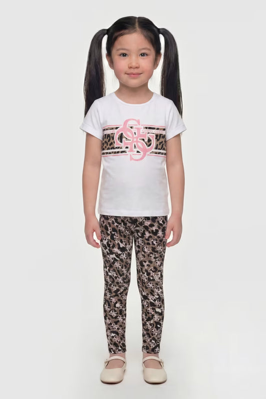 GUESS KIDS ANIMAL PRINT LEGGINGS