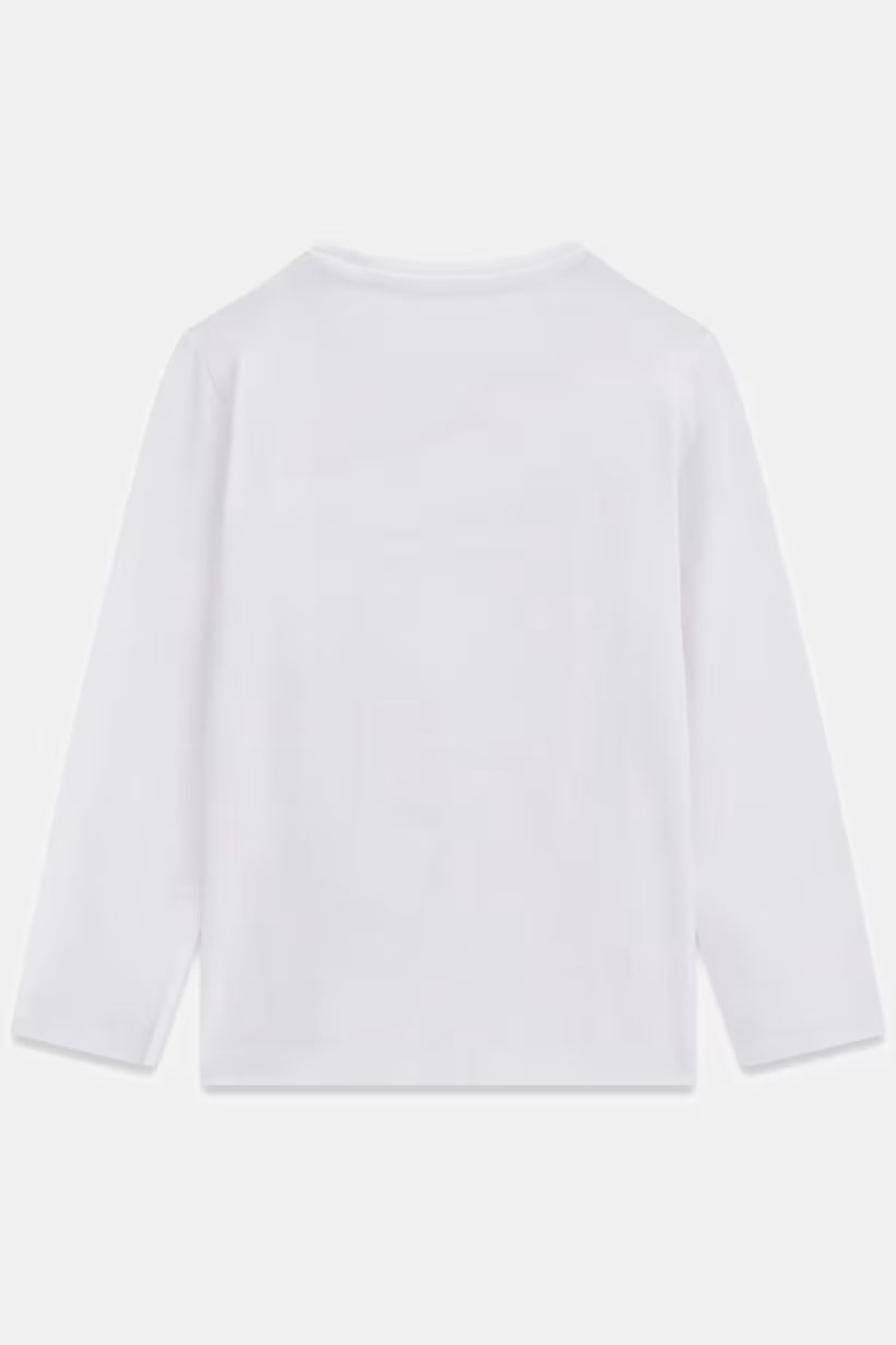 GUESS KIDS GIRLS GLITTER TRIANGLE T SHIRT