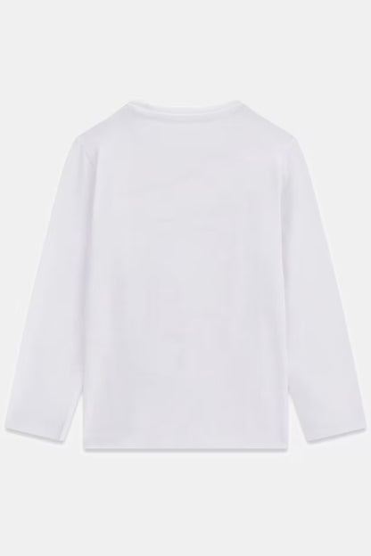 GUESS KIDS GIRLS GLITTER TRIANGLE T SHIRT