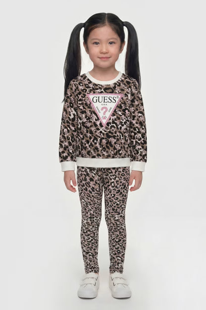 GUESS KIDS ANIMAL PRINT SWEATSHIRT