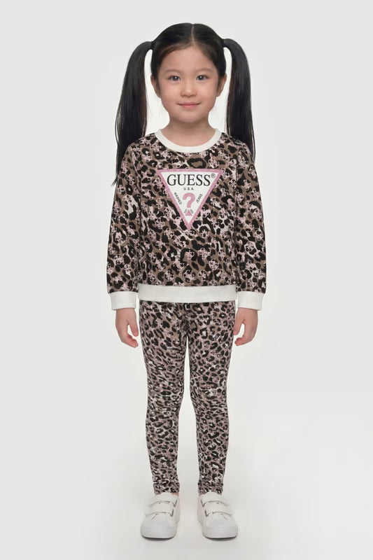 GUESS KIDS ANIMAL PRINT SWEATSHIRT