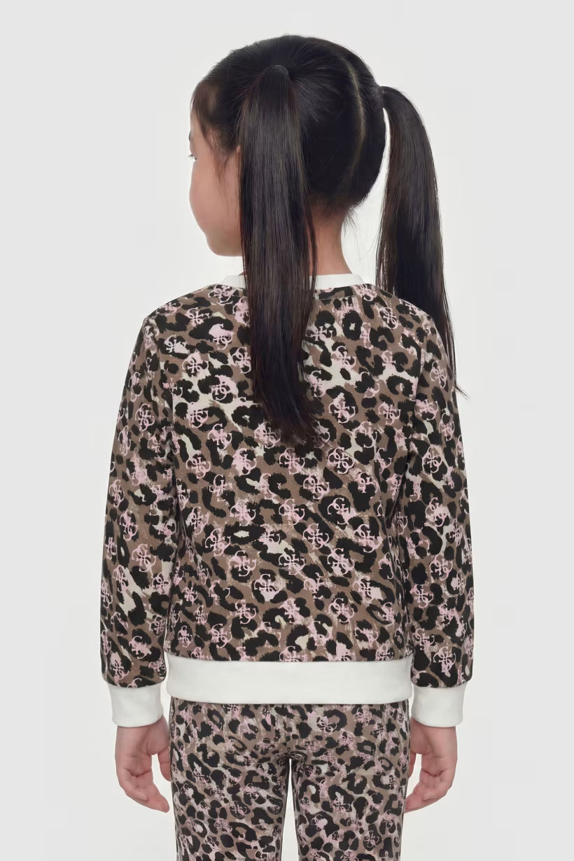 GUESS KIDS ANIMAL PRINT SWEATSHIRT