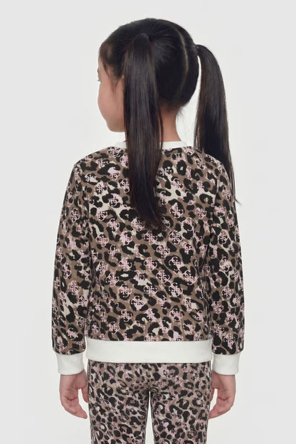 GUESS KIDS ANIMAL PRINT SWEATSHIRT