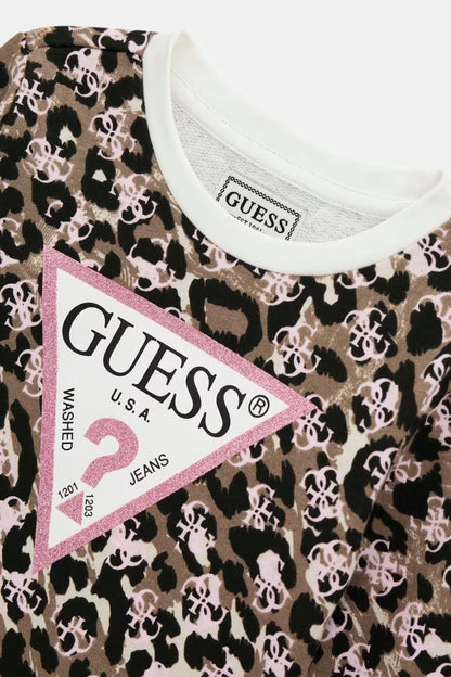 GUESS KIDS ANIMAL PRINT SWEATSHIRT