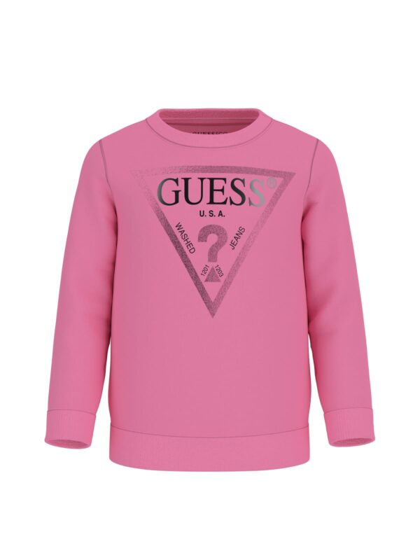 GUESS LS TRIANGLE LOGO FLEECE