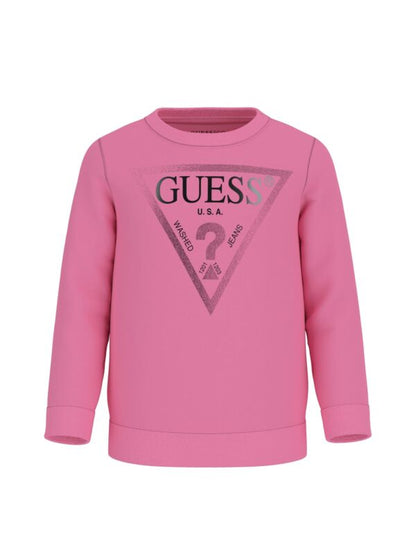 GUESS LS TRIANGLE LOGO FLEECE