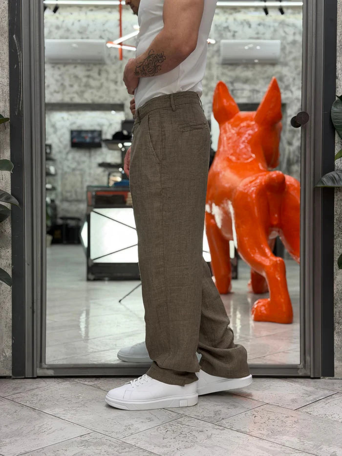 GIANNI LUPO LINEN REGULAR FIT TROUSER