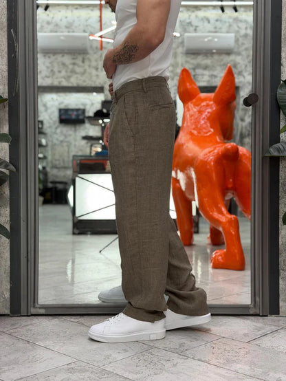 GIANNI LUPO LINEN REGULAR FIT TROUSER
