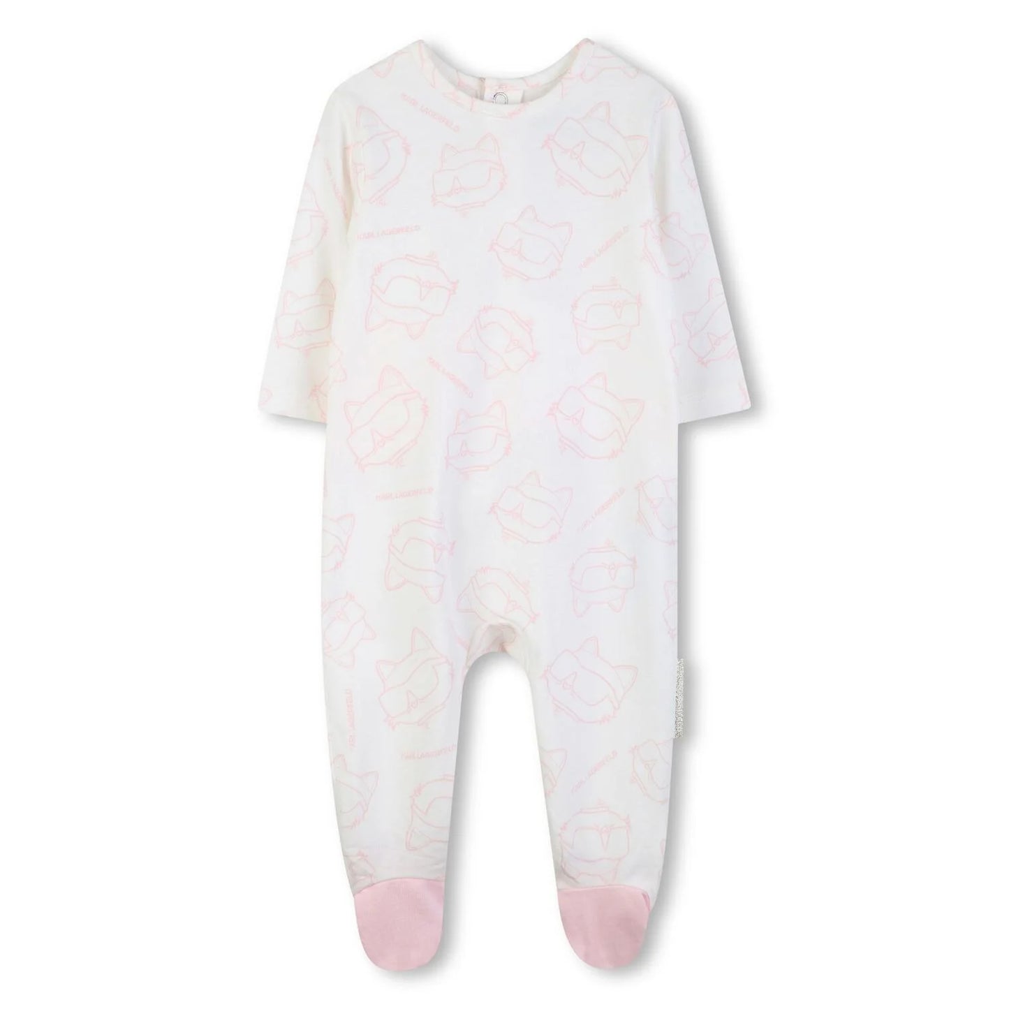 KARL LAGERFELD BABY GIRLS CHOUPETTE BABYGROW GIFT SET