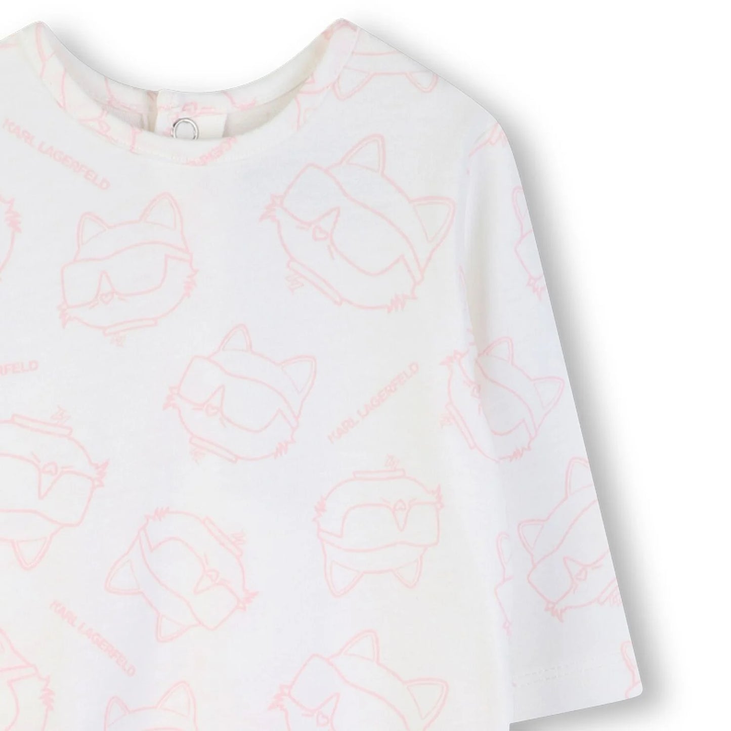 KARL LAGERFELD BABY GIRLS CHOUPETTE BABYGROW GIFT SET