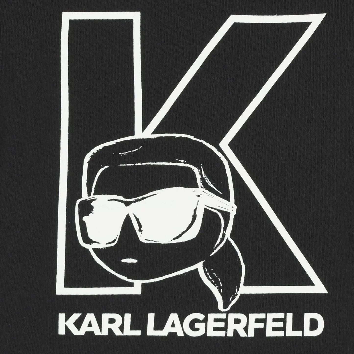 KARL LAGERFELD BOYS BLACK & WHITE LOGO SHORTS SET