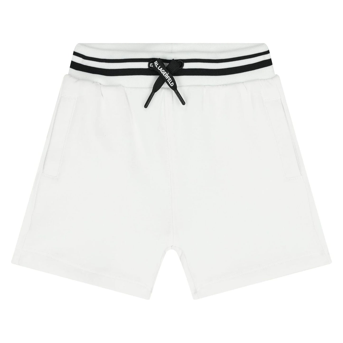 KARL LAGERFELD BOYS BLACK & WHITE LOGO SHORTS SET