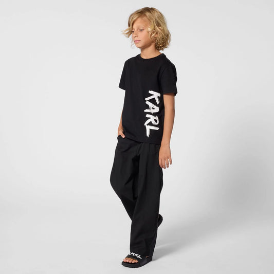 KARL LAGERFELD KIDS GRAPHIC-PRINT  T-SHIRT