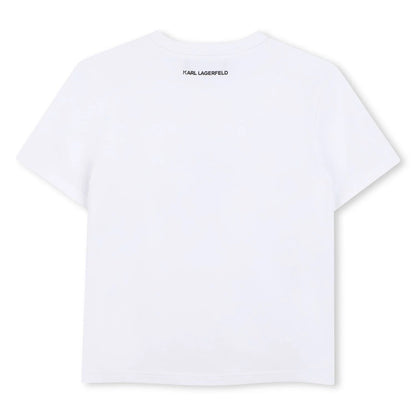 KARL LAGERFELD REVERSIBLE SEQUIN CHOUPETTE T-SHIRT