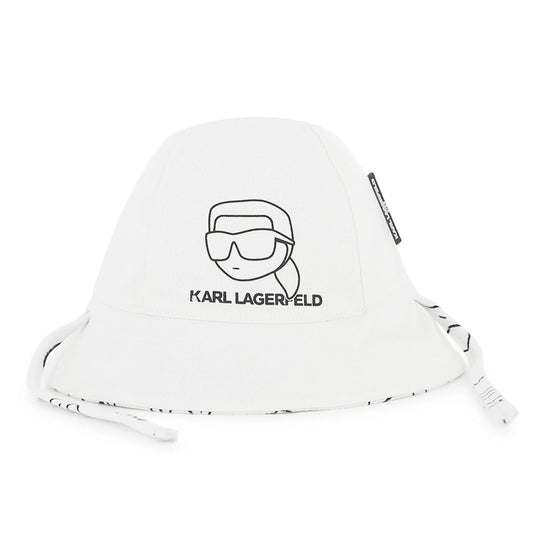 KARL LAGERFELD KIDS REVERSIBLE LOGO HAT