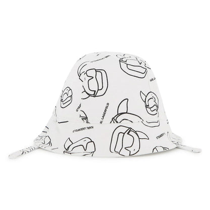 KARL LAGERFELD KIDS REVERSIBLE LOGO HAT