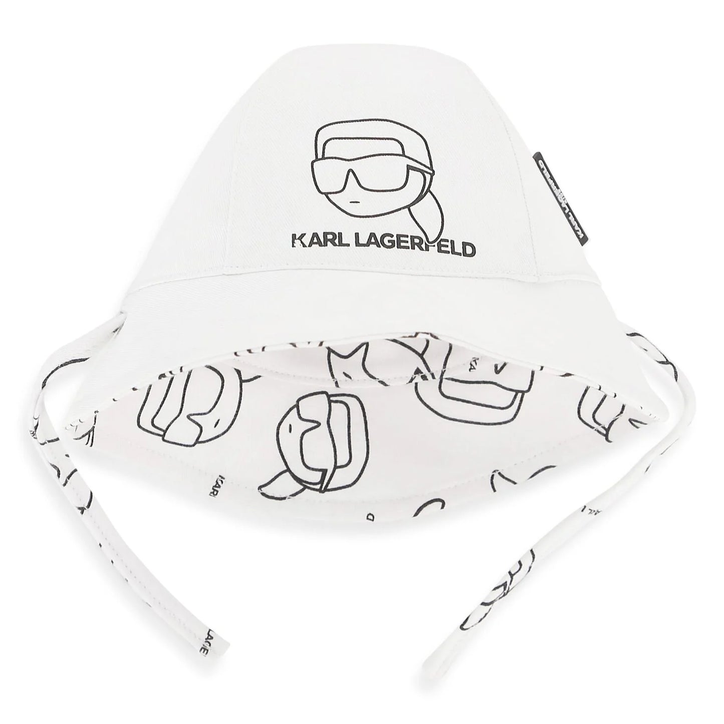 KARL LAGERFELD KIDS REVERSIBLE LOGO HAT