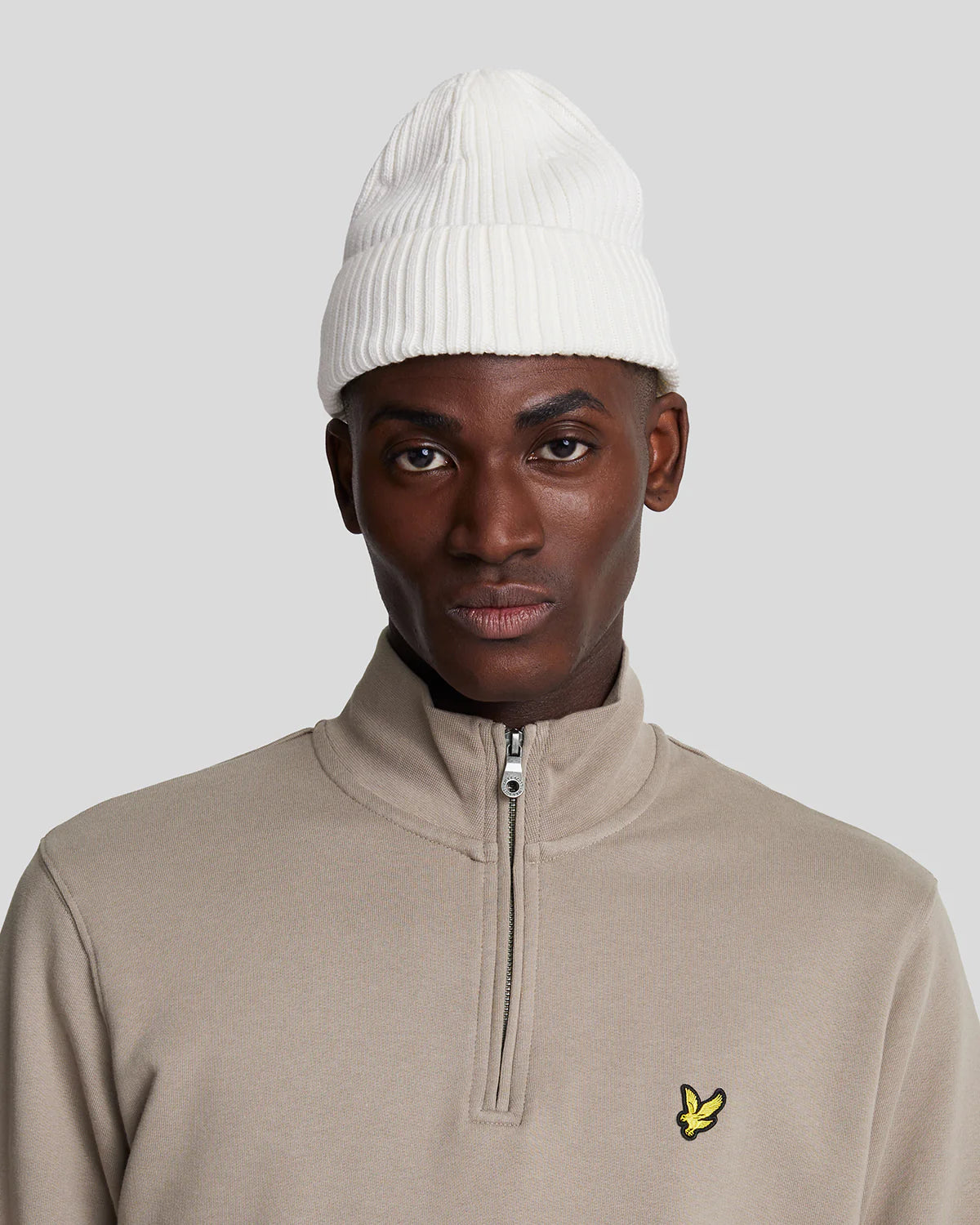 LYLE & SCOTT HALF ZIP COTTON MERINO JUMPER