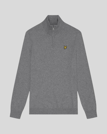 LYLE & SCOTT COTTON MERINO HALF ZIP JUMPER