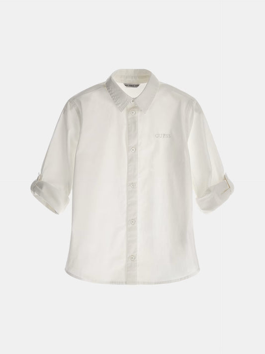 GUESS CORE LOGO POPLIN SHIRT
