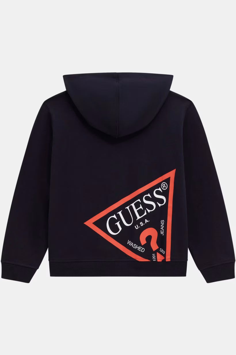 GUESS KIDS ZIP UP HOODED ACTIVE TOP