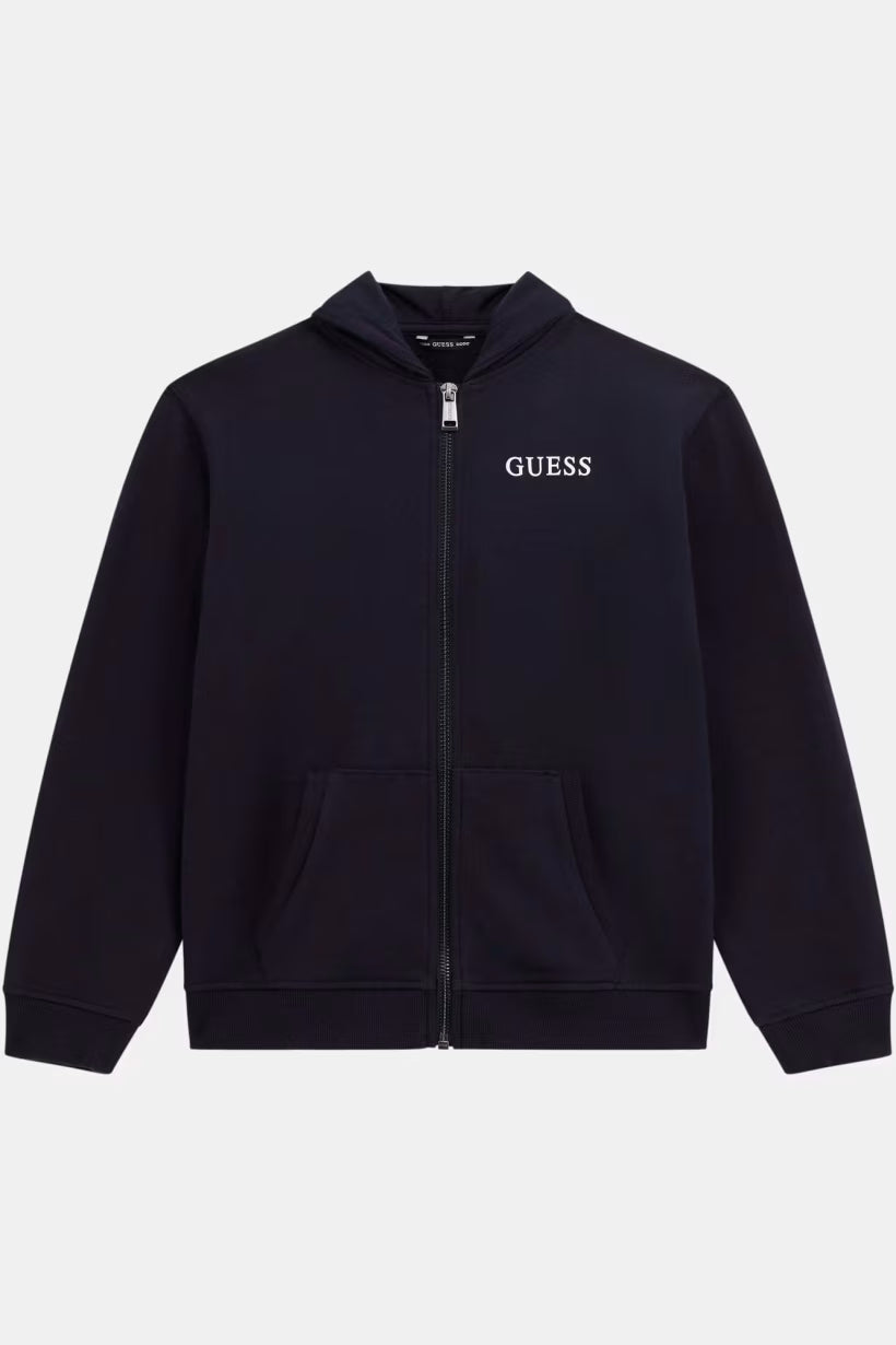 GUESS KIDS ZIP UP HOODED ACTIVE TOP