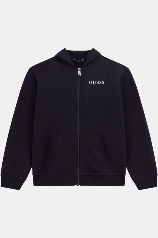 GUESS KIDS ZIP UP HOODED ACTIVE TOP