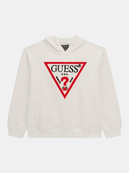 GUESS TRIANGLE LOGO FRENCH TERRY  HOODIE