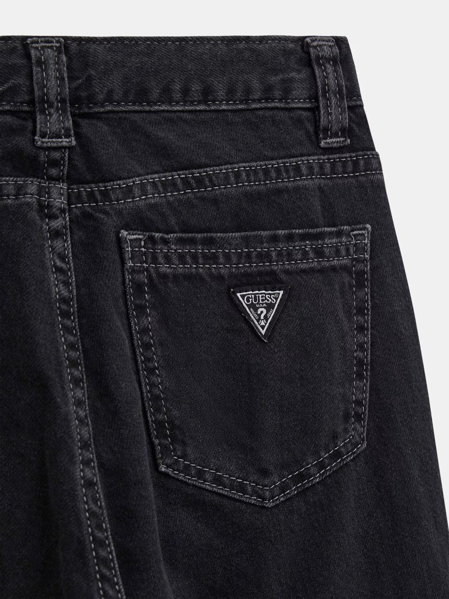 GUESS KIDS OVERSIZE CARGO RIGID DENIM PANTS