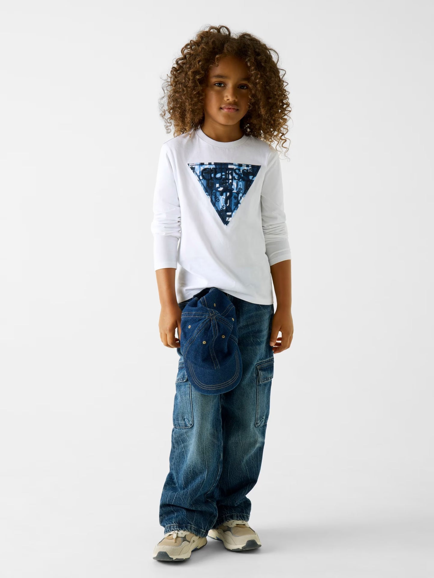 GUESS KIDS TRIANGLE LOGO LS JERSEY