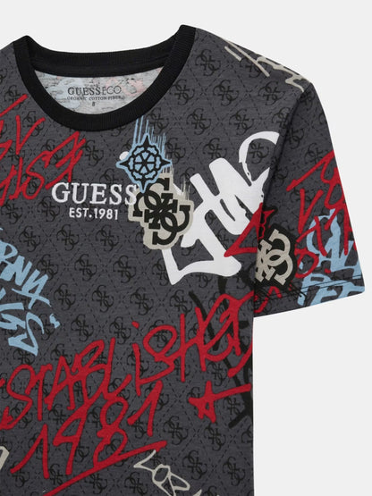 GUESS JEANS GRAFFITI LS T SHIRT