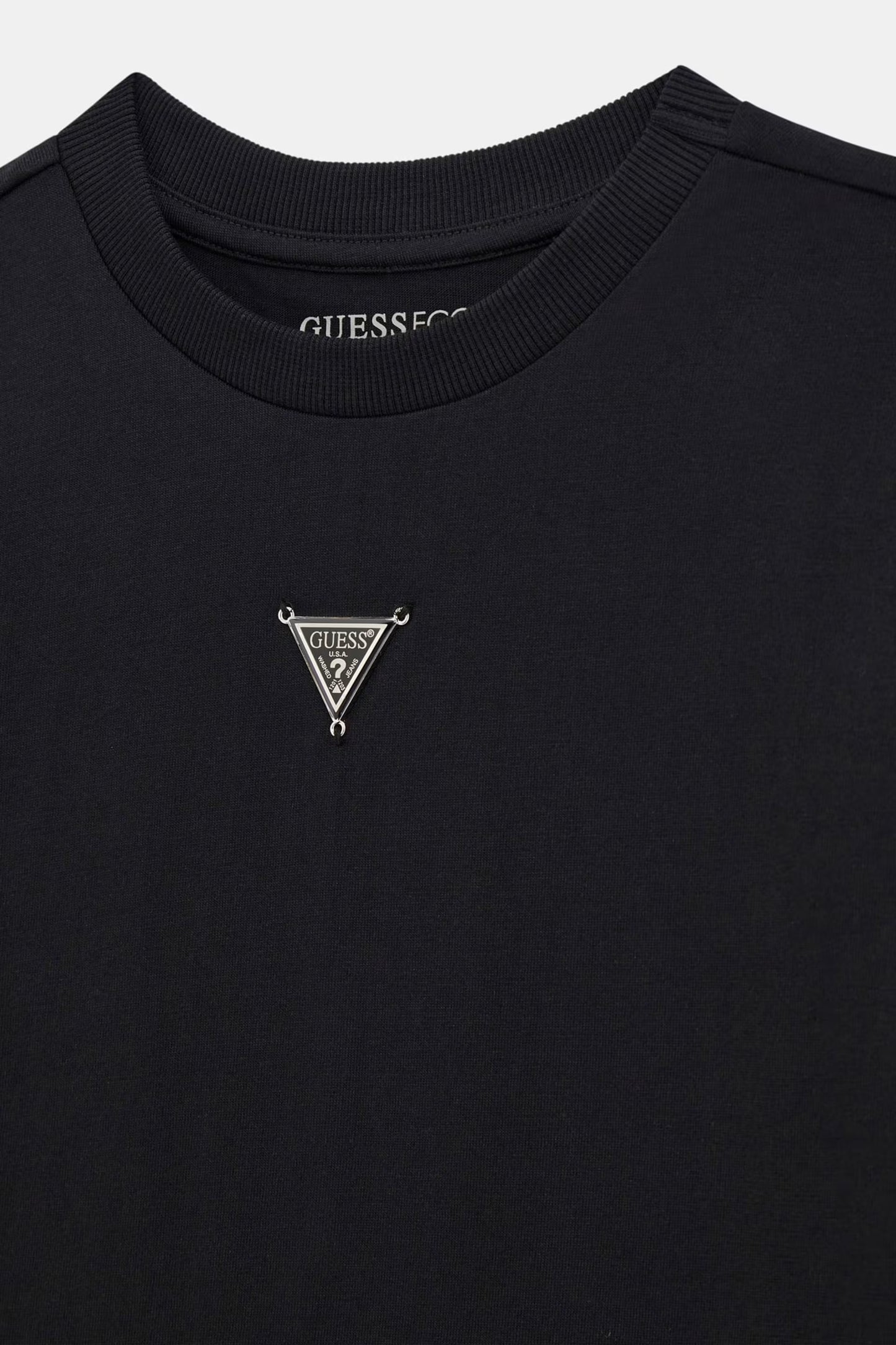 GUESS KIDS METALLIC TRIANGLE LOGO T SHIRT