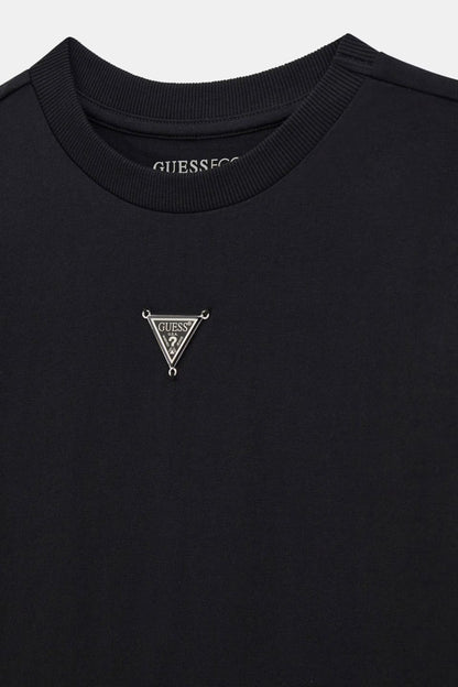 GUESS KIDS METALLIC TRIANGLE LOGO T SHIRT