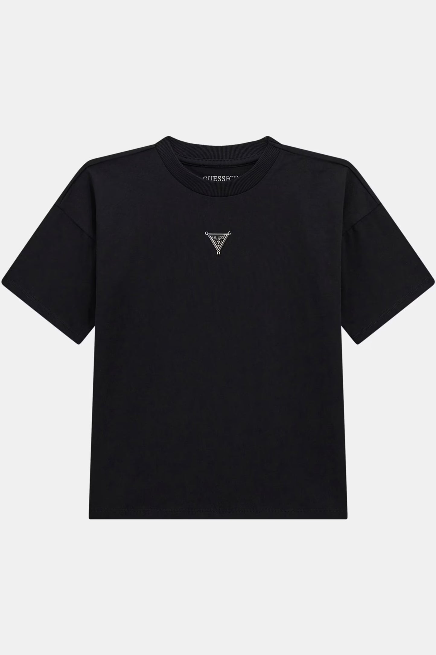GUESS KIDS METALLIC TRIANGLE LOGO T SHIRT