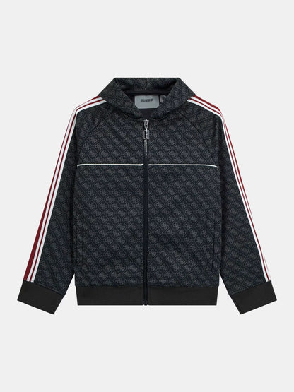 GUESS KIDS HOODED FULL ZIP ACTIVE TOP