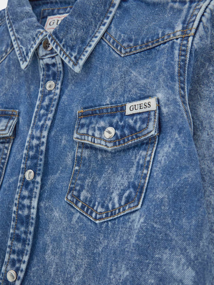 GUESS  ADJUSTABLE SLEEVES DENIM SHIRT