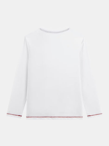 GUESS EMBROIDRED LS T SHIRT